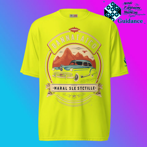Maral Retro Vintage Car T Shirt by XGuidance Safety Yellow 8