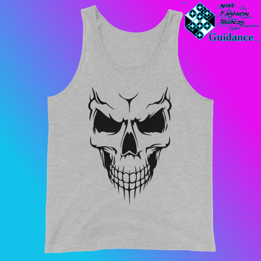 Mask - Tank Tops Tank Tops by XGuidance Athletic Heather 2