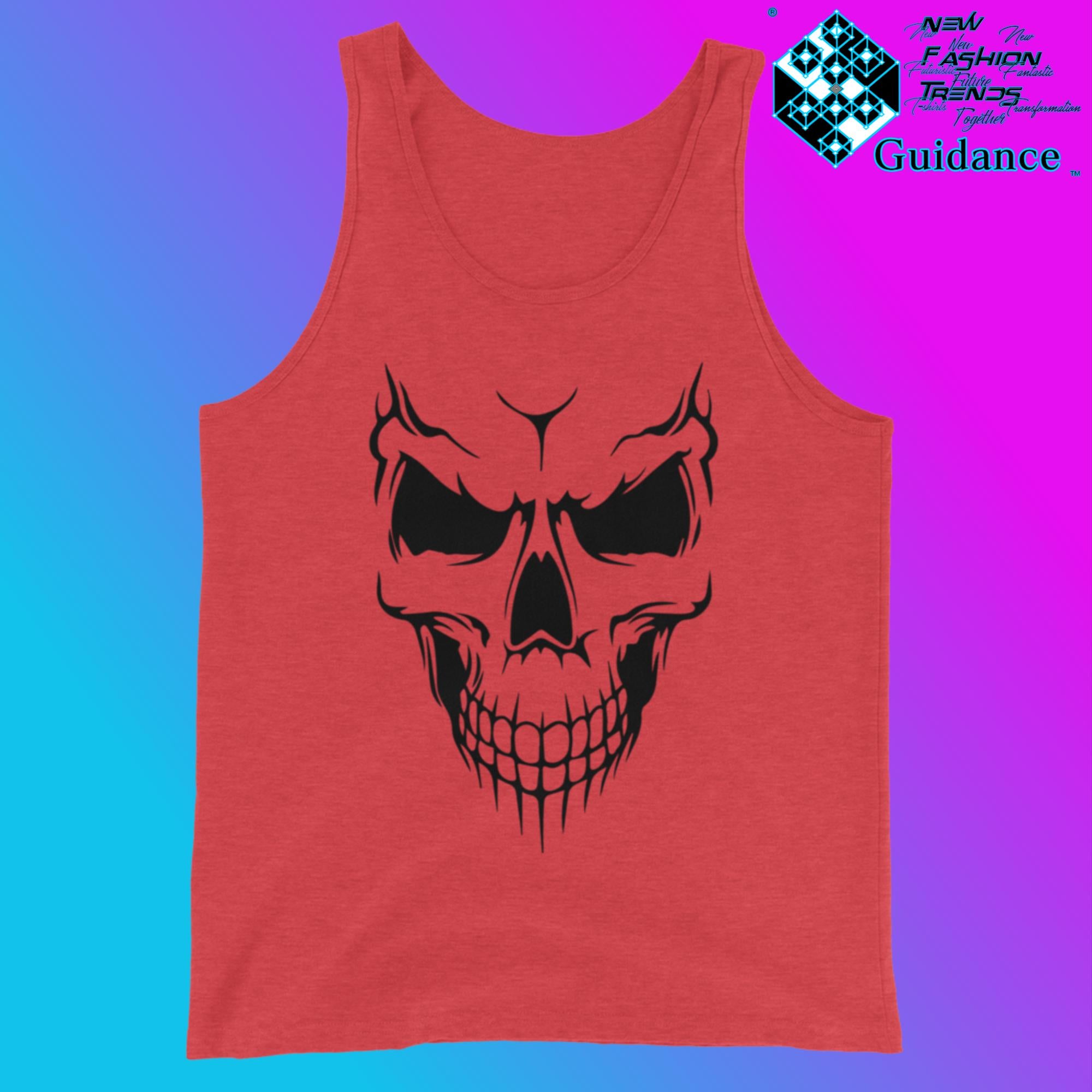Mask - Tank Tops Tank Tops by XGuidance Red Triblend 4