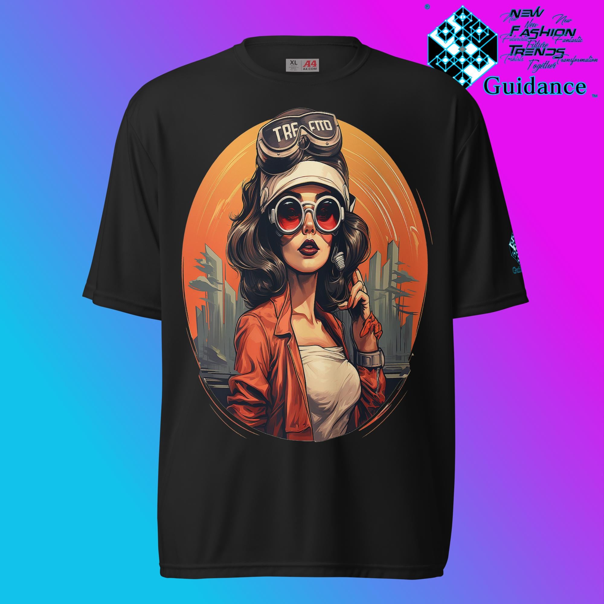 Mechanic Muse Retro T Shirt by XGuidance Black 2