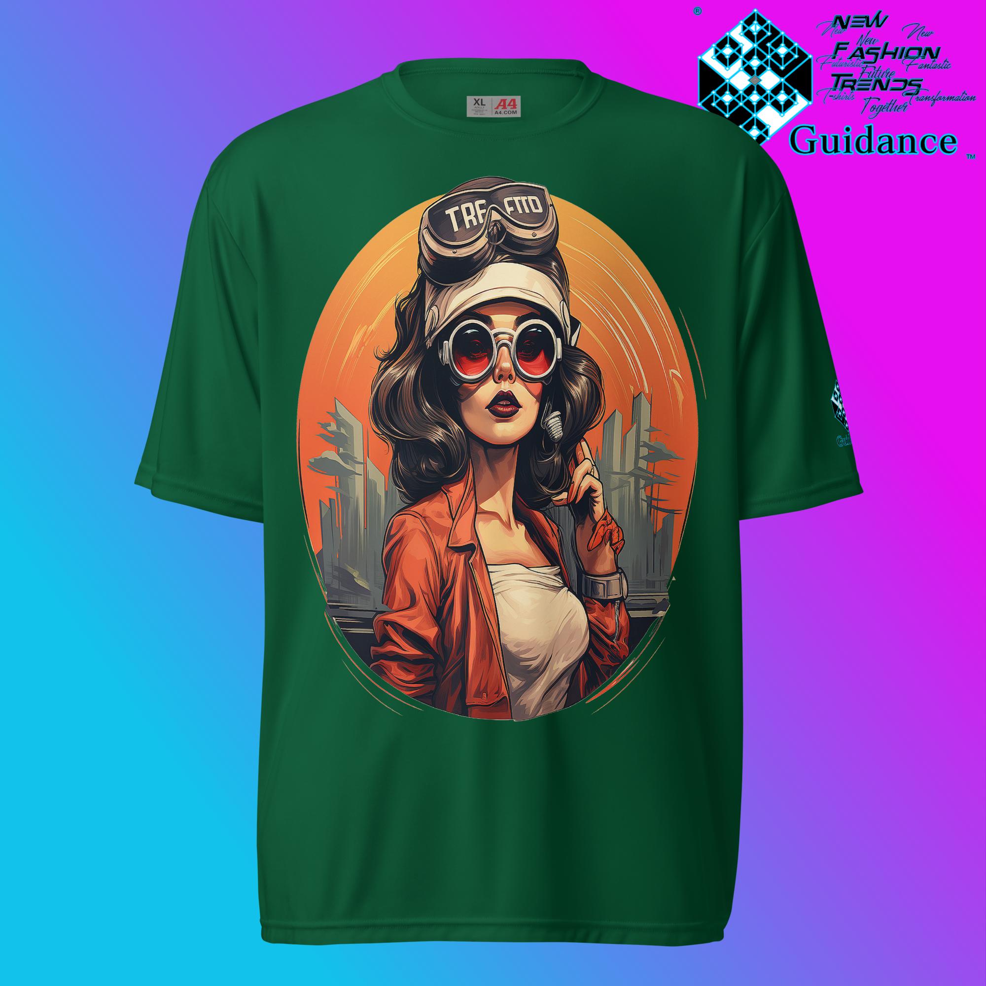 Mechanic Muse Retro T Shirt by XGuidance Forest Green 3