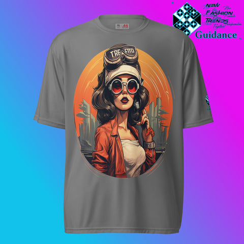 Mechanic Muse Retro T Shirt by XGuidance Graphite 4