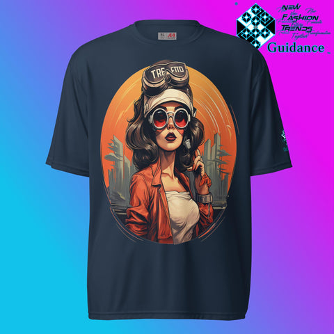 Mechanic Muse Retro T Shirt by XGuidance Navy 5