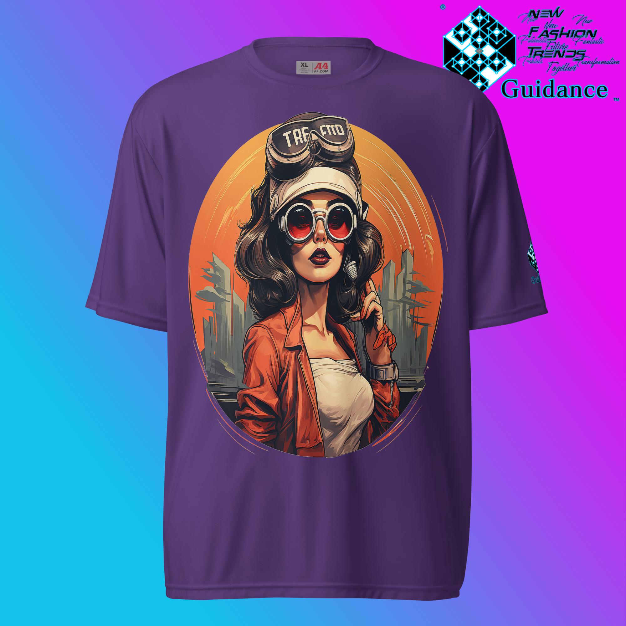 Mechanic Muse Retro T Shirt by XGuidance Purple 7