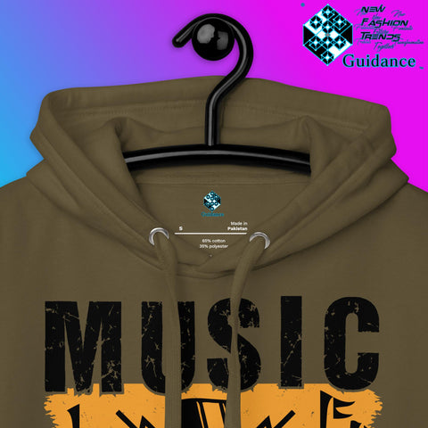 Melody of Change Hoodie with Music for Peace Design by XGuidance Team Royal 12
