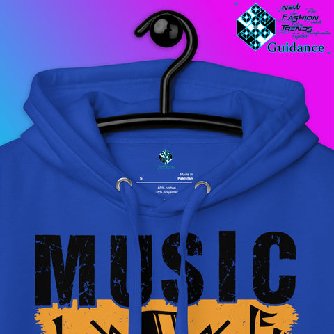 Melody of Change Hoodie with Music for Peace Design by XGuidance Team Royal 13