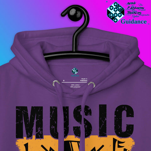 Melody of Change Hoodie with Music for Peace Design by XGuidance Team Royal 14