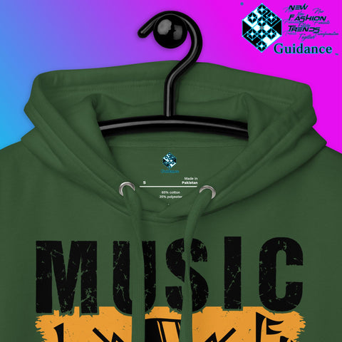Melody of Change Hoodie with Music for Peace Design by XGuidance Team Royal 15