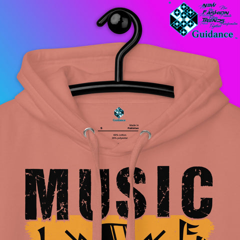 Melody of Change Hoodie with Music for Peace Design by XGuidance Team Royal 16