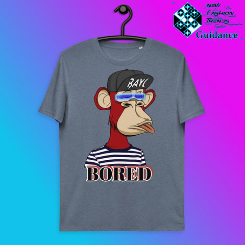 Mischievous Monkey T-Shirt T-Shirts by XGuidance Dark Heather Blue 11