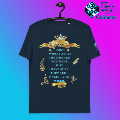 Mistake Happen Forgive Them T-Shirt T-Shirts by XGuidance French Navy 3