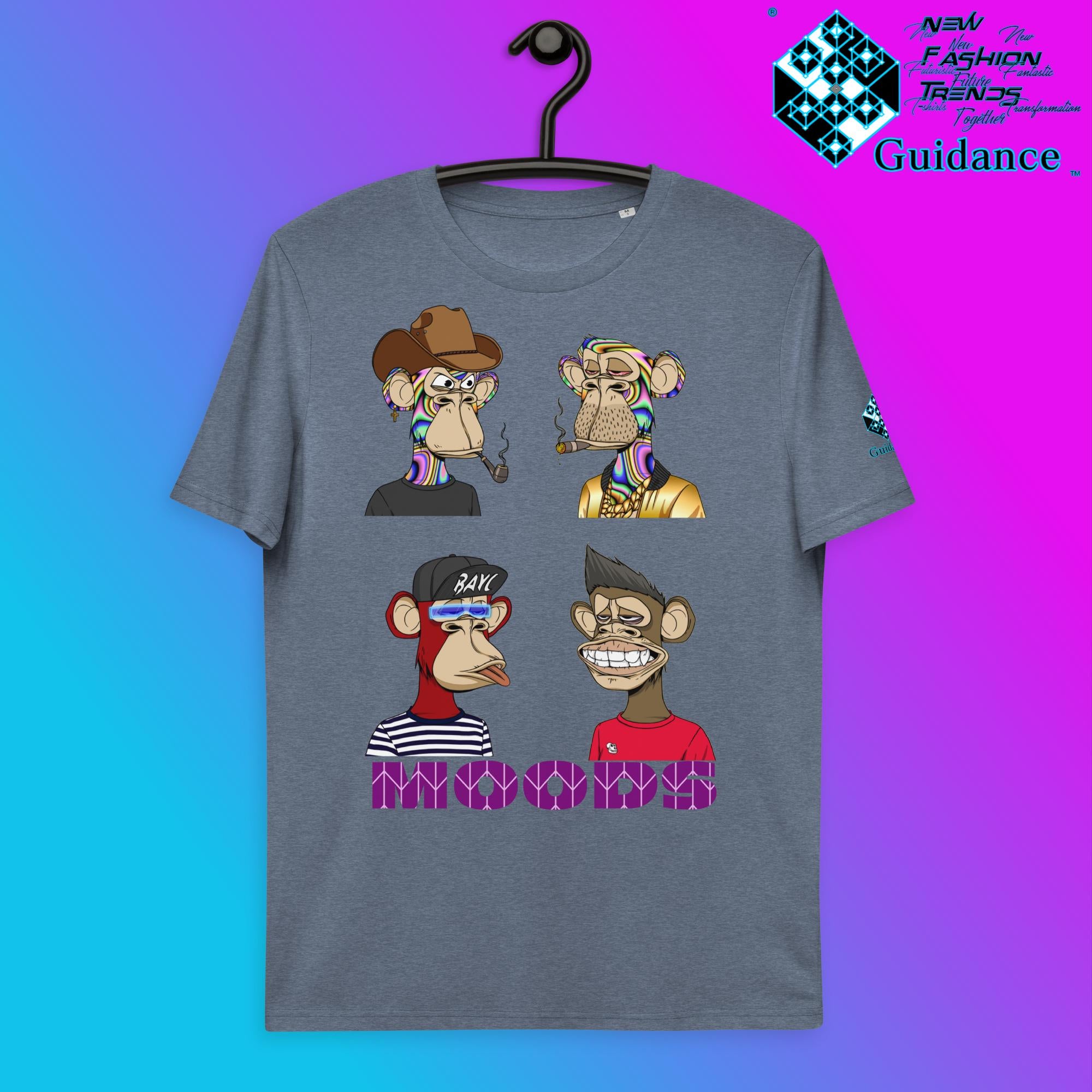 Monkey Kingdom T-Shirt T-Shirts by XGuidance Dark Heather Blue 12