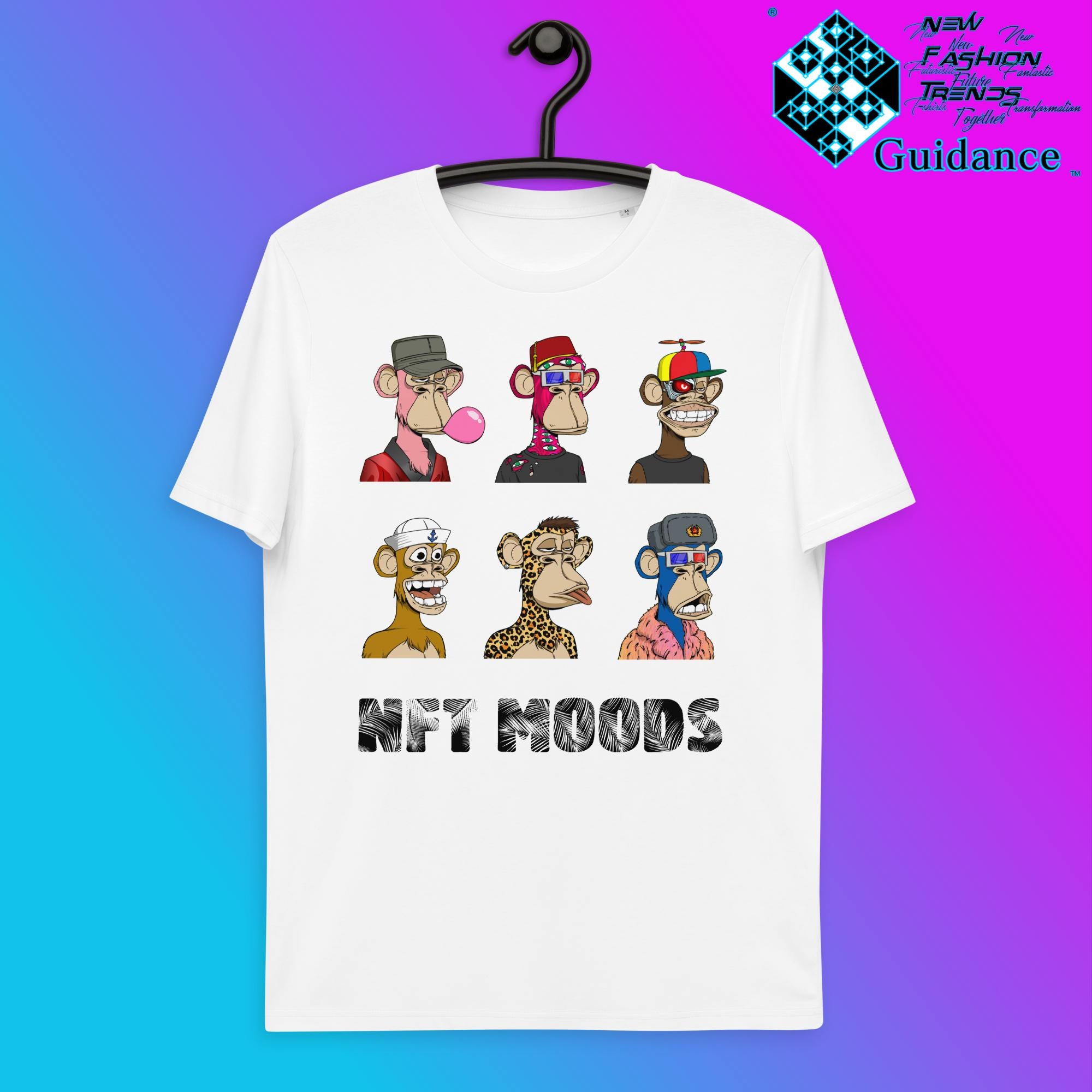 Monkey Moods T-Shirt T-Shirts by XGuidance White 1
