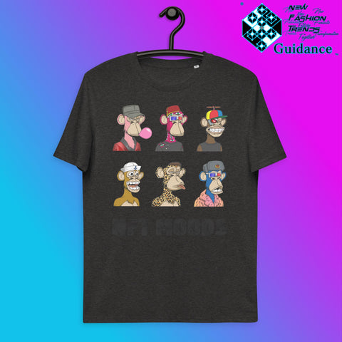 Monkey Moods T-Shirt T-Shirts by XGuidance Dark Heather Grey 11