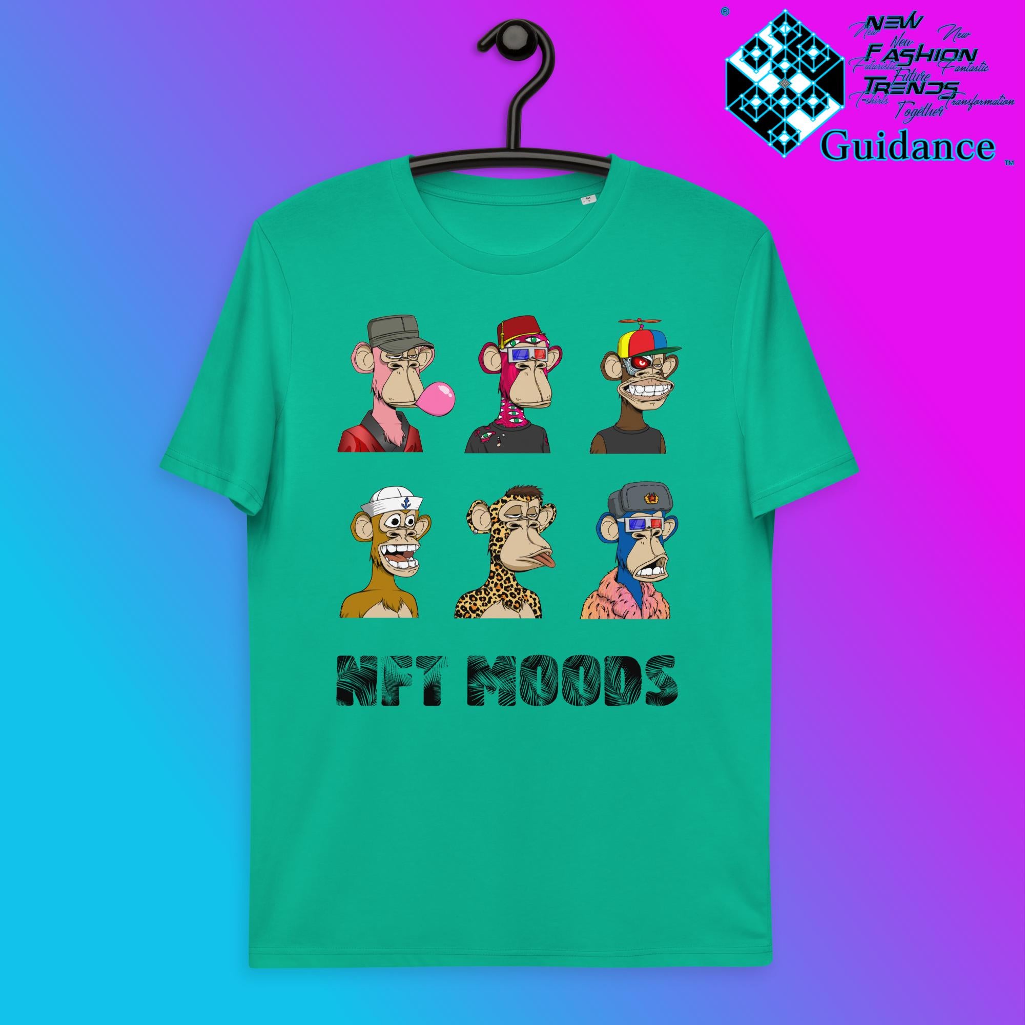 Monkey Moods T-Shirt T-Shirts by XGuidance Go Green 13