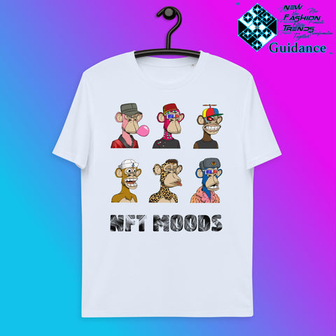 Monkey Moods T-Shirt T-Shirts by XGuidance Serene Blue 14