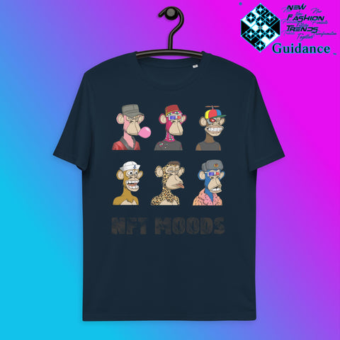 Monkey Moods T-Shirt T-Shirts by XGuidance French Navy 3