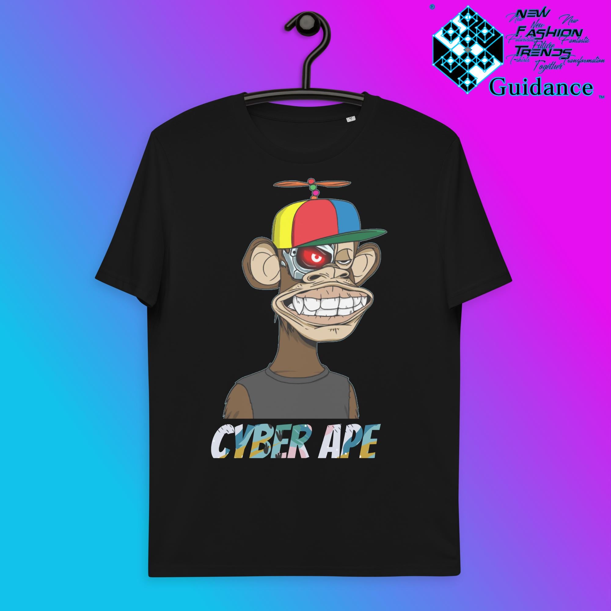 Monkey Terminator T-Shirt T-Shirts by XGuidance Black 1