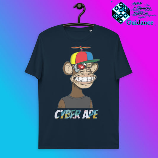 Monkey Terminator T-Shirt T-Shirts by XGuidance French Navy 2