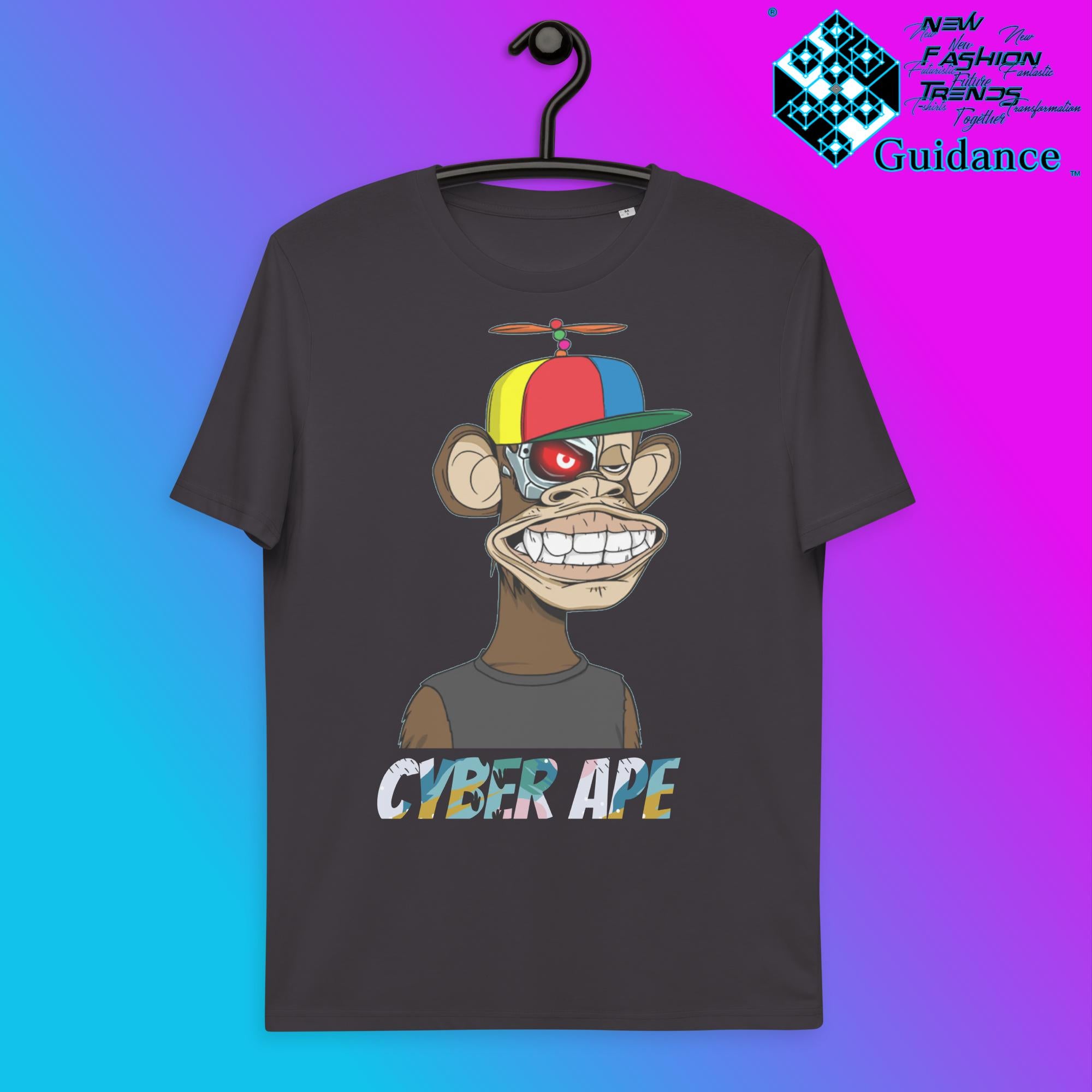 Monkey Terminator T-Shirt T-Shirts by XGuidance Anthracite 6