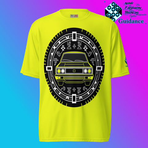 Monochrome Cruise Vintage T Shirt by XGuidance Safety Yellow 10