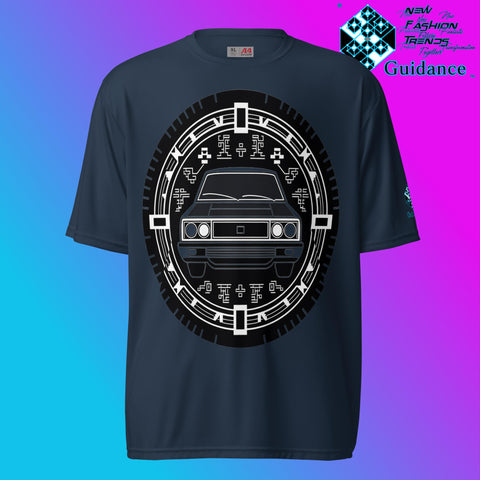 Monochrome Cruise Vintage T Shirt by XGuidance Navy 5