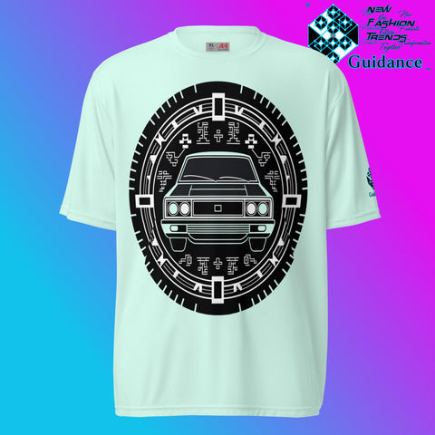 Monochrome Cruise Vintage T Shirt by XGuidance Pastel Mint 6