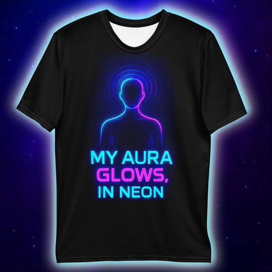 My Aura Glows in Neon T-Shirt – Festival Streetwear T-Shirts by XGuidance XS 2