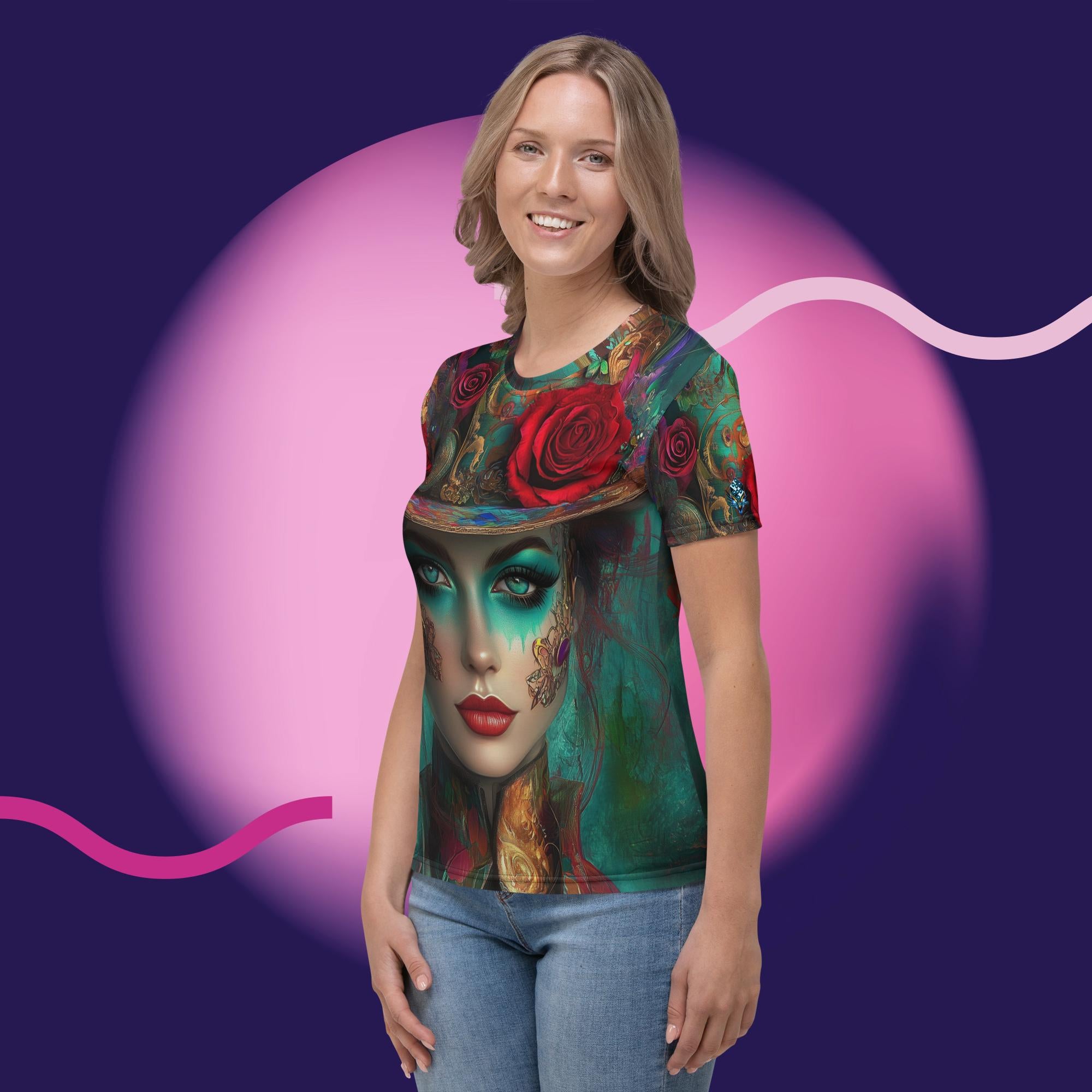 Mystic Muse Tee – Artistic Fantasy Shirt with Vibrant Hues by XGuidance XS 3