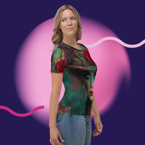 Mystic Muse Tee – Artistic Fantasy Shirt with Vibrant Hues by XGuidance XS 4