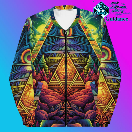 Mystic Whispers Bomber Jacket Vintage Festival by XGuidance XS 1