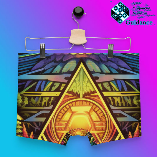 Mystic Whispers Boxer Briefs with Vibrant Sacred Design by XGuidance XS 2