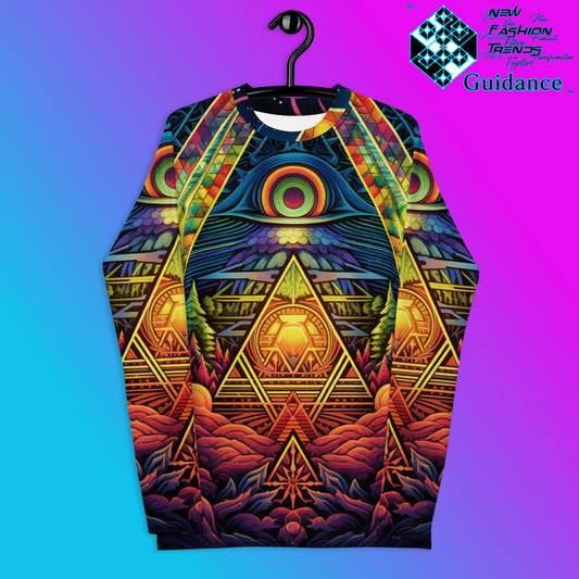 Mystic Whispers Psychedelic Long Sleeve Rash Guard by XGuidance XS 1