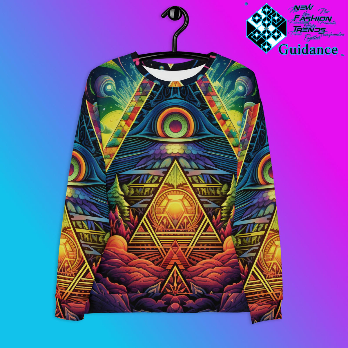 Mystic Whispers Sweatshirt – Psychedelic Festival Streetwear by XGuidance XS 1
