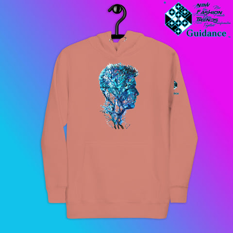 Nature’s Reflection Hoodie – Human and Tree Symbolism by XGuidance Dusty Rose 4