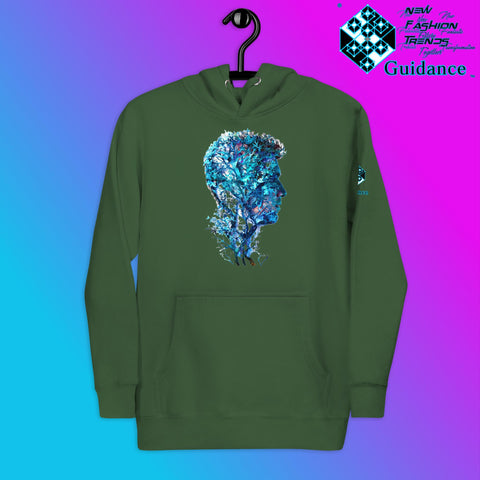 Nature’s Reflection Hoodie – Human and Tree Symbolism by XGuidance Forest Green 9