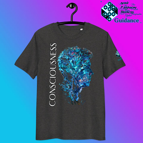 Nature’s Reflection T-Shirt with Conscious Design by XGuidance Dark Heather Grey 3
