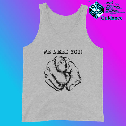 Need You - Tank Tops Tank Tops by XGuidance Athletic Heather 2