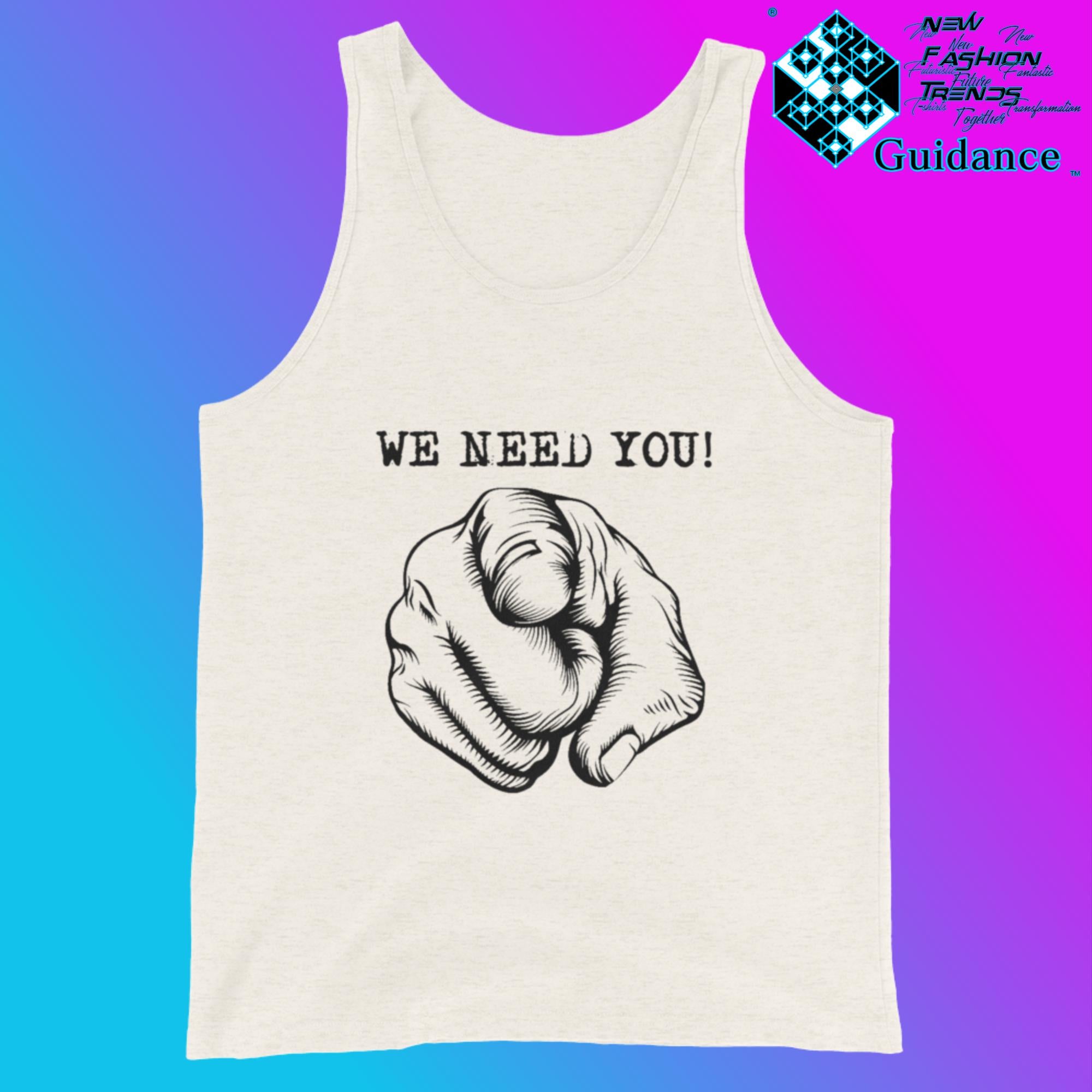 Need You - Tank Tops Tank Tops by XGuidance Oatmeal Triblend 5