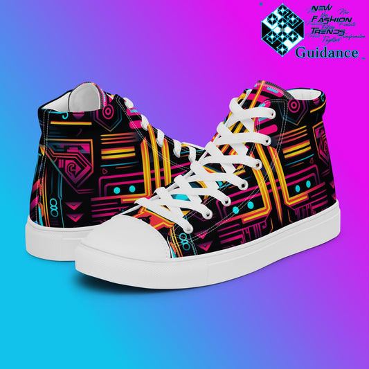Neo Radiance – Futuristic Neon Sneakers Sneakers by XGuidance White 2