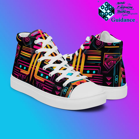 Neo Radiance – Futuristic Neon Sneakers Sneakers by XGuidance Black 7