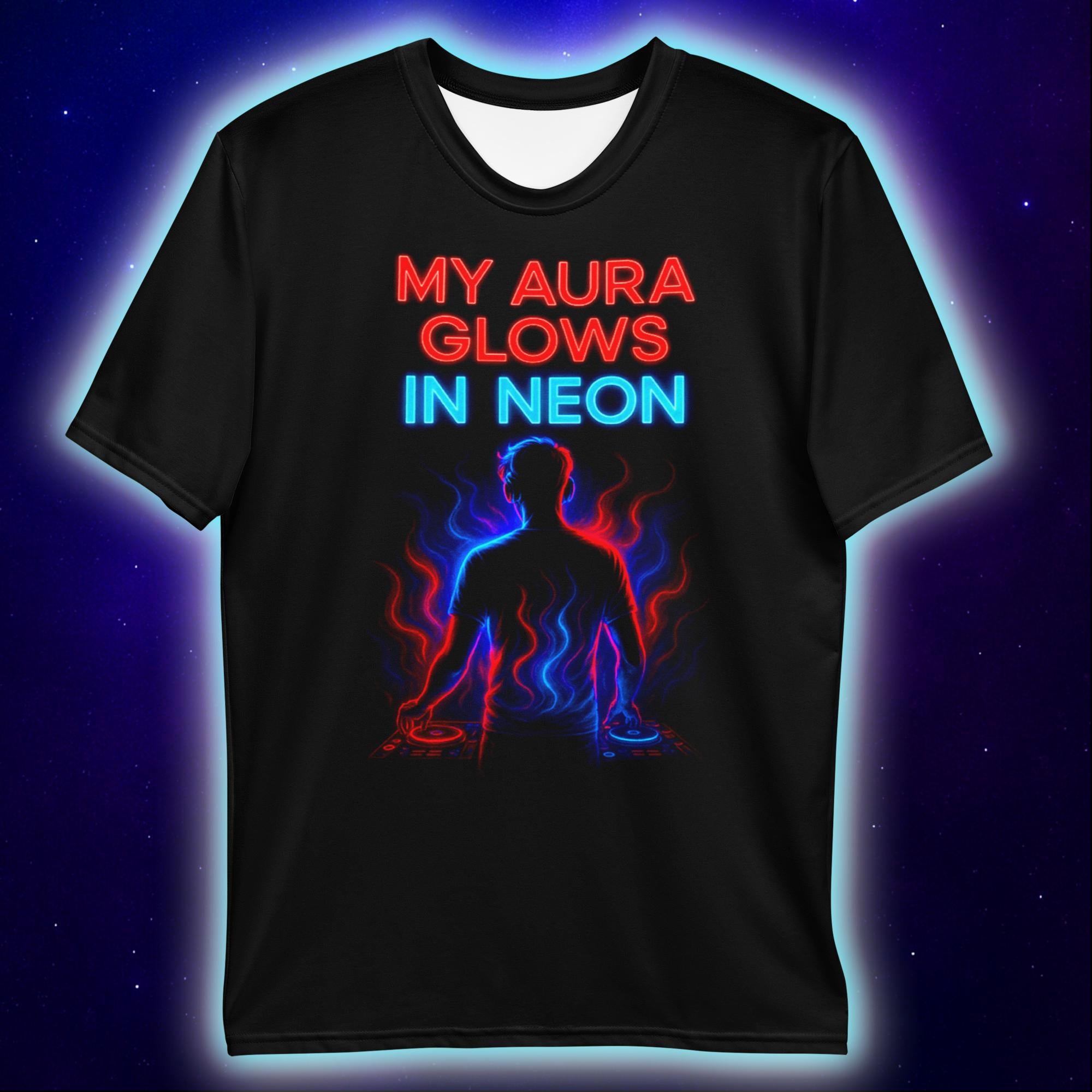 Neon Aura DJ T-Shirt, Festival Streetwear T-Shirts by XGuidance XS 2