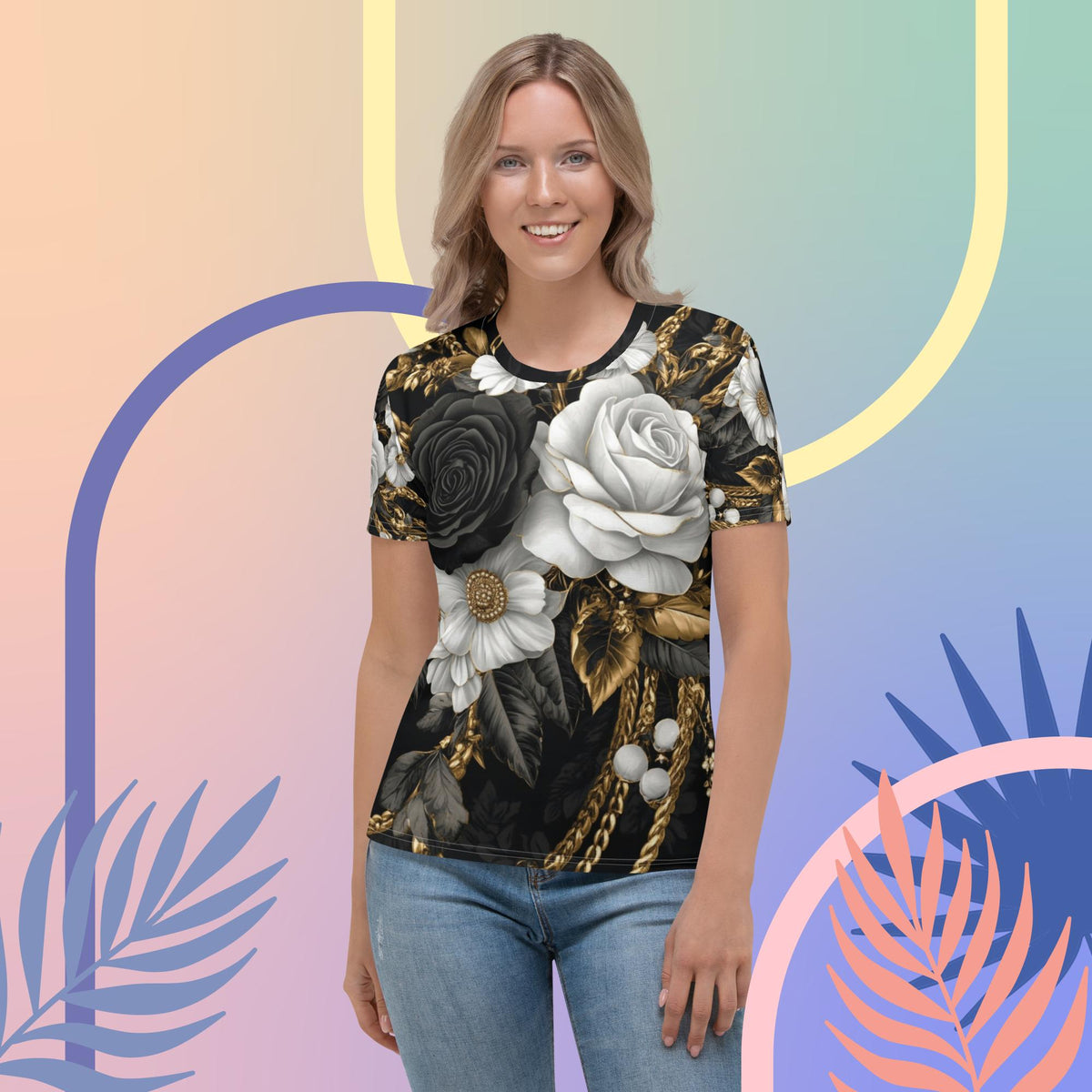 Noir Elegance Tee – Classy Black & Gold Statement T-Shirt by XGuidance XS 1