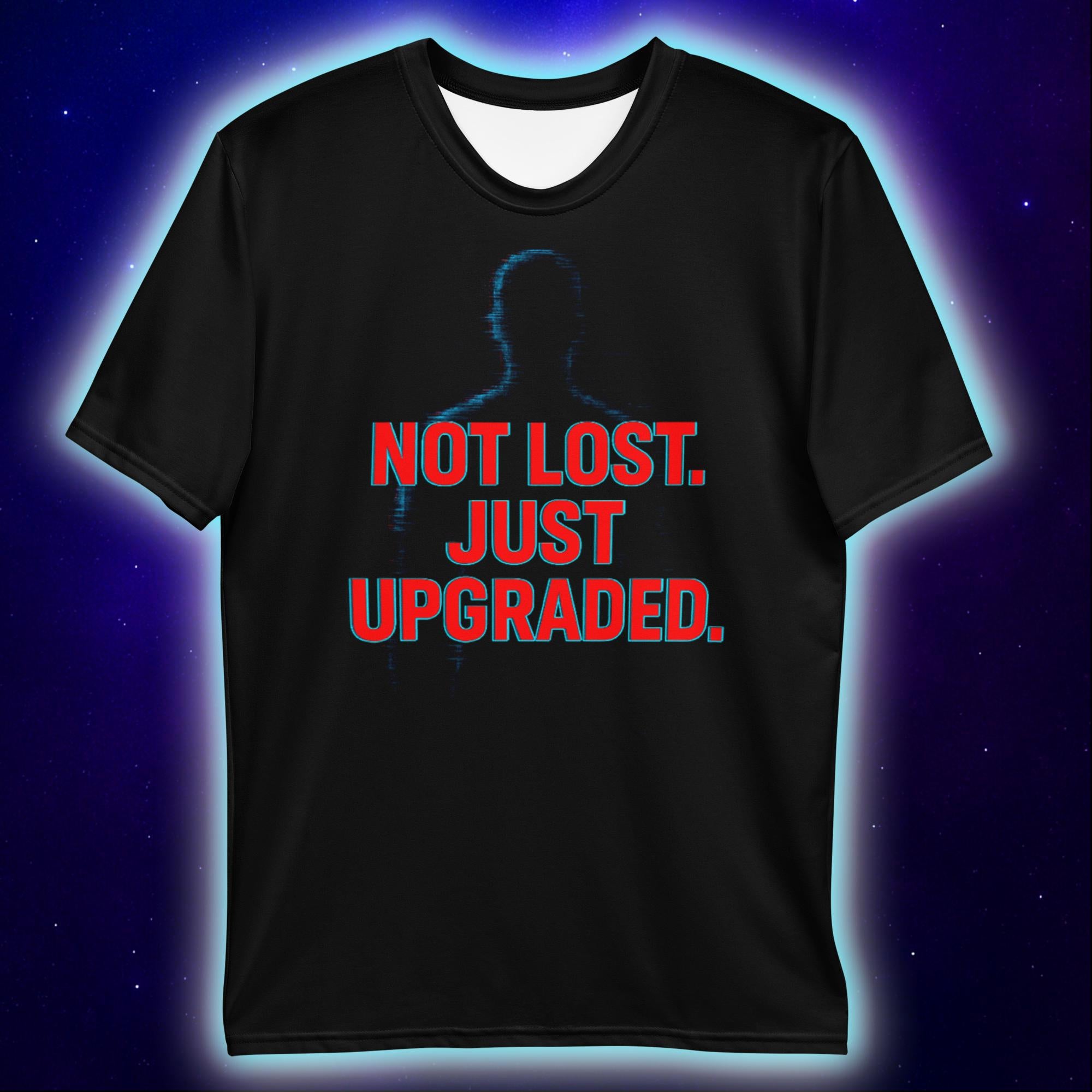 Not Lost. Just Upgraded. T-Shirt – Futuristic Streetwear T-Shirts by XGuidance XS 2