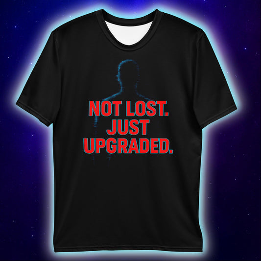 Not Lost. Just Upgraded. T-Shirt – Futuristic Streetwear T-Shirts by XGuidance XS 2