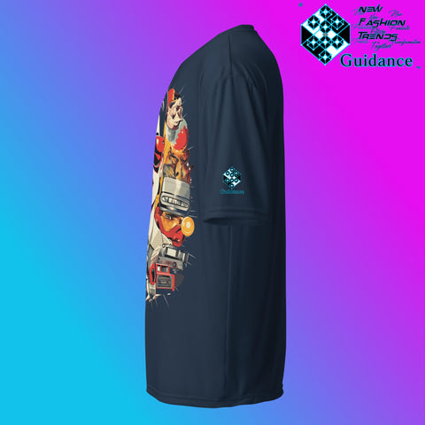Observe the Past Graphic T Shirt by XGuidance Black 14