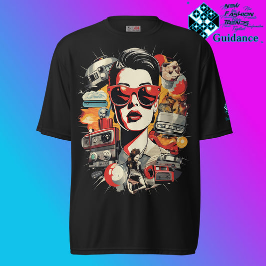 Observe the Past Graphic T Shirt by XGuidance Black 1