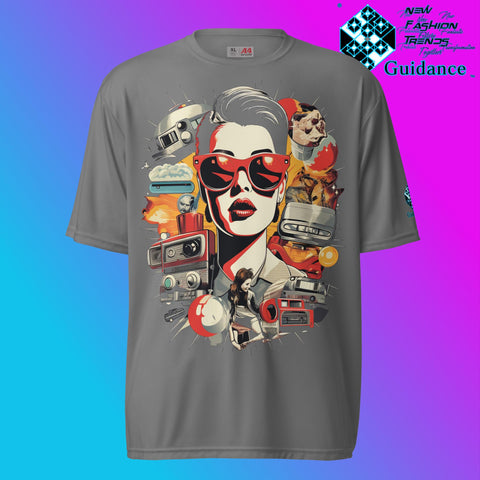 Observe the Past Graphic T Shirt by XGuidance Graphite 3