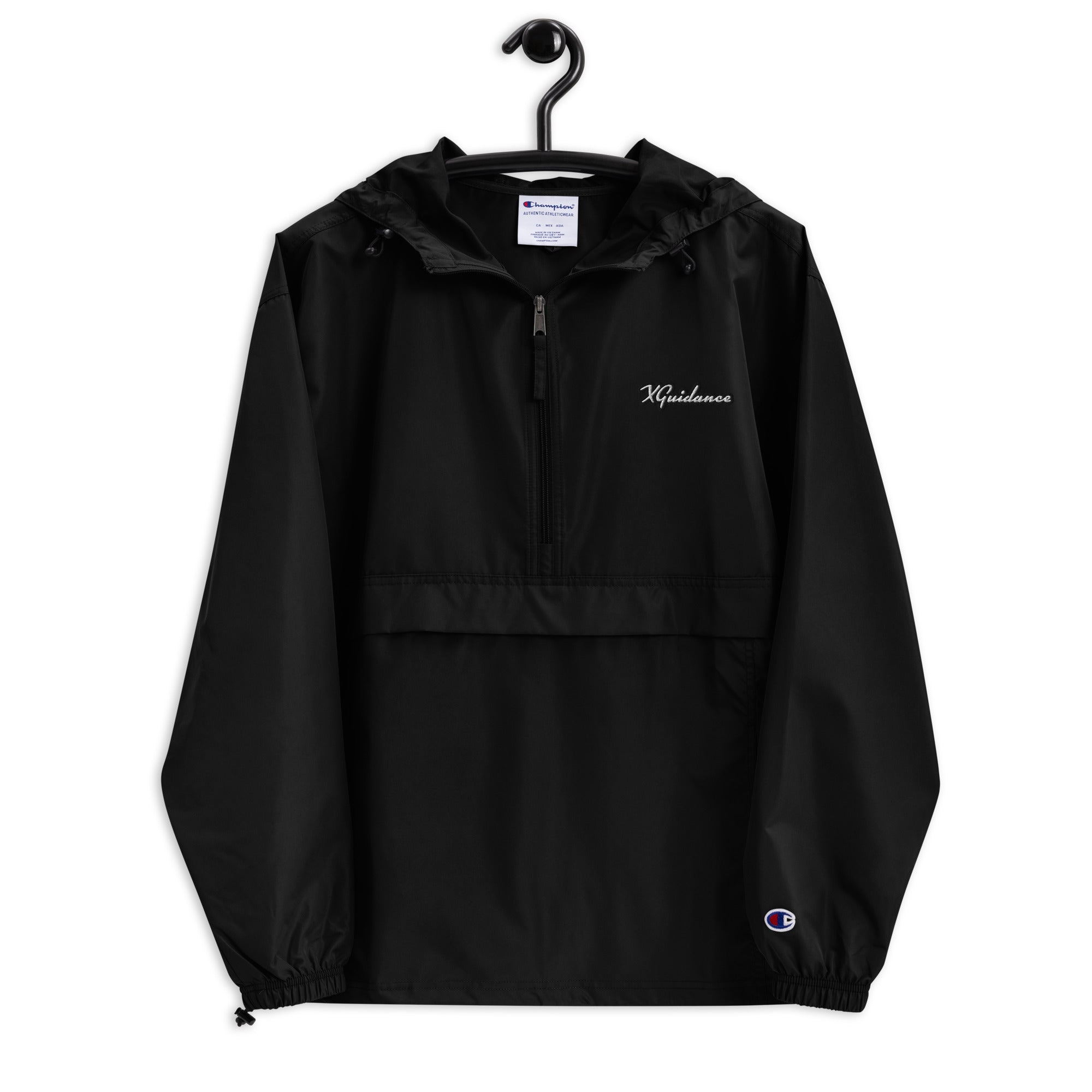 Original Champion Jacket – Lightweight Waterproof Windbreaker by XGuidance Black 1