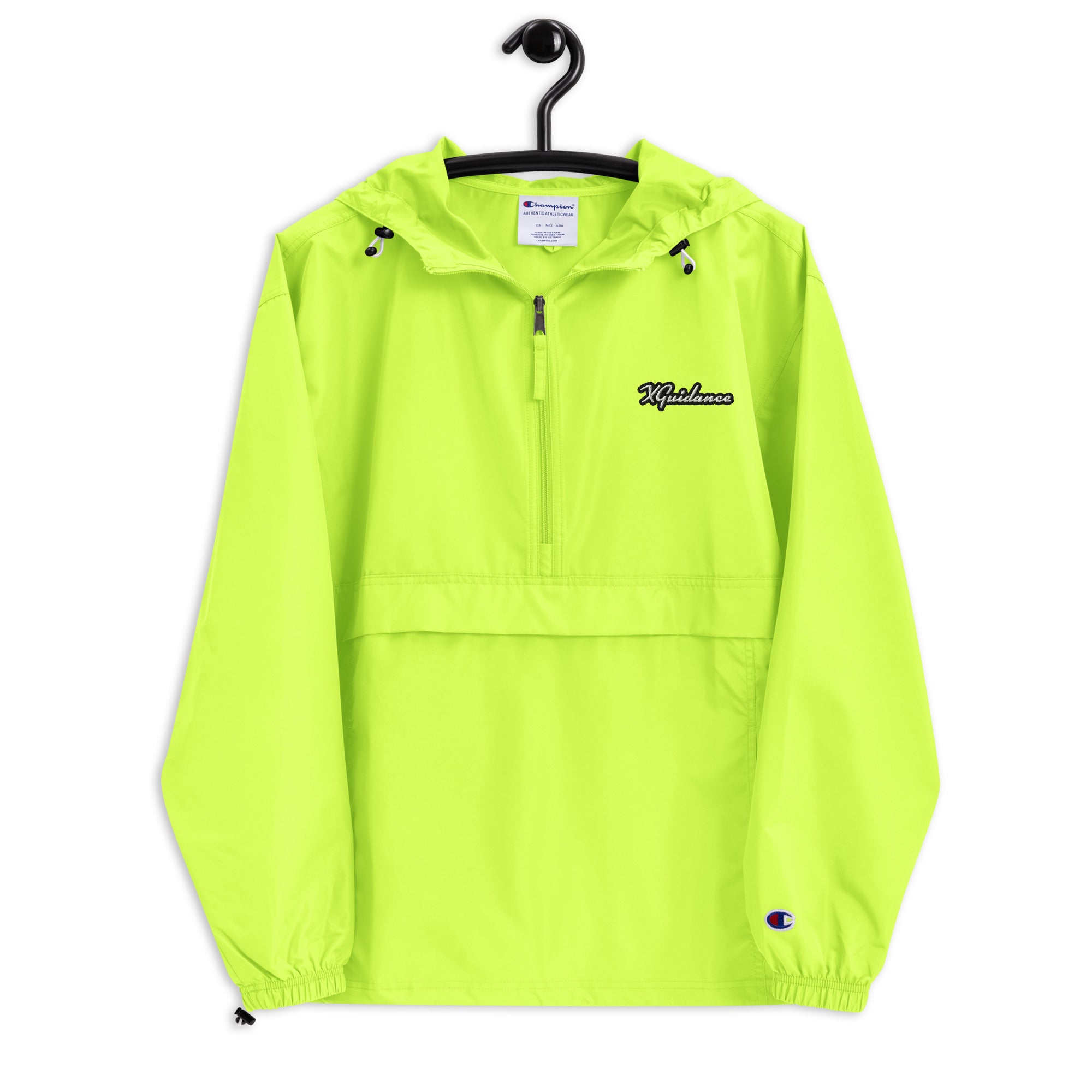 Original Champion Jacket – Lightweight Waterproof Windbreaker by XGuidance Safety Green 10